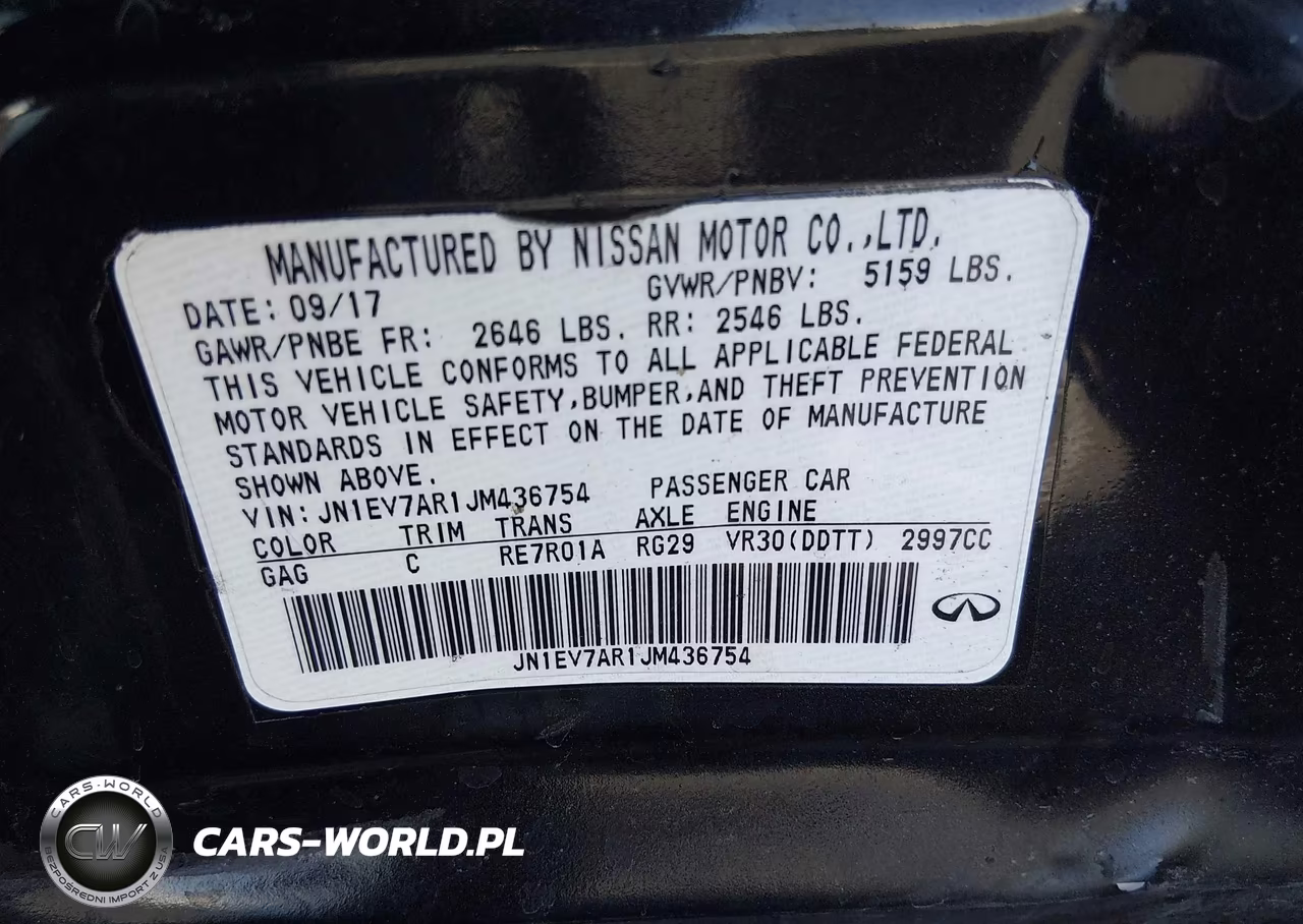 2018 Infiniti Q50 3.0T Luxe VIN:JN1EV7AR1JM436754 - 9