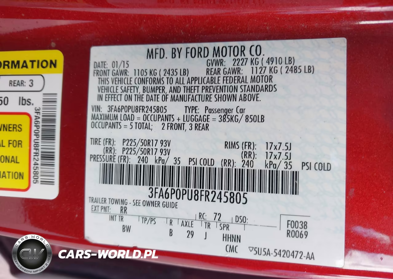 2015 Ford Fusion Energi Se Luxury VIN:3FA6P0PU8FR245805 - 9