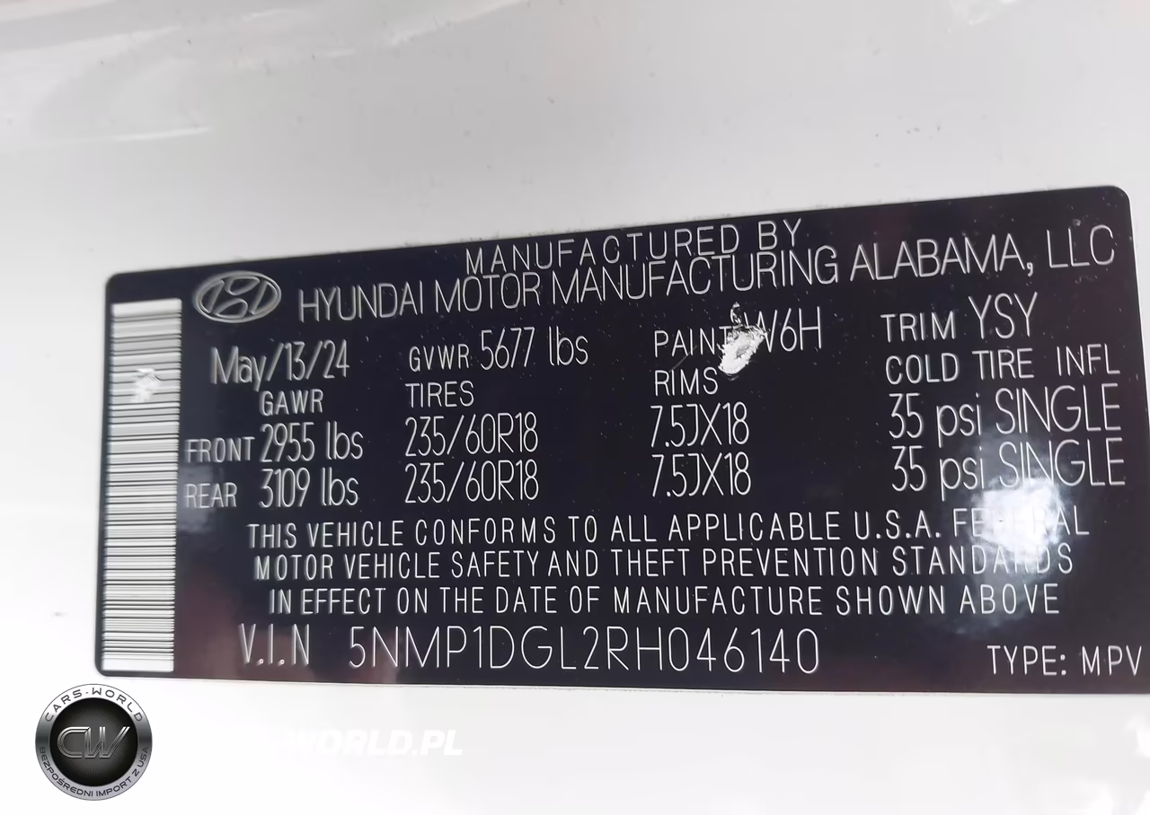 2024 Hyundai Santa Fe Se VIN:5NMP1DGL2RH046140 - 9