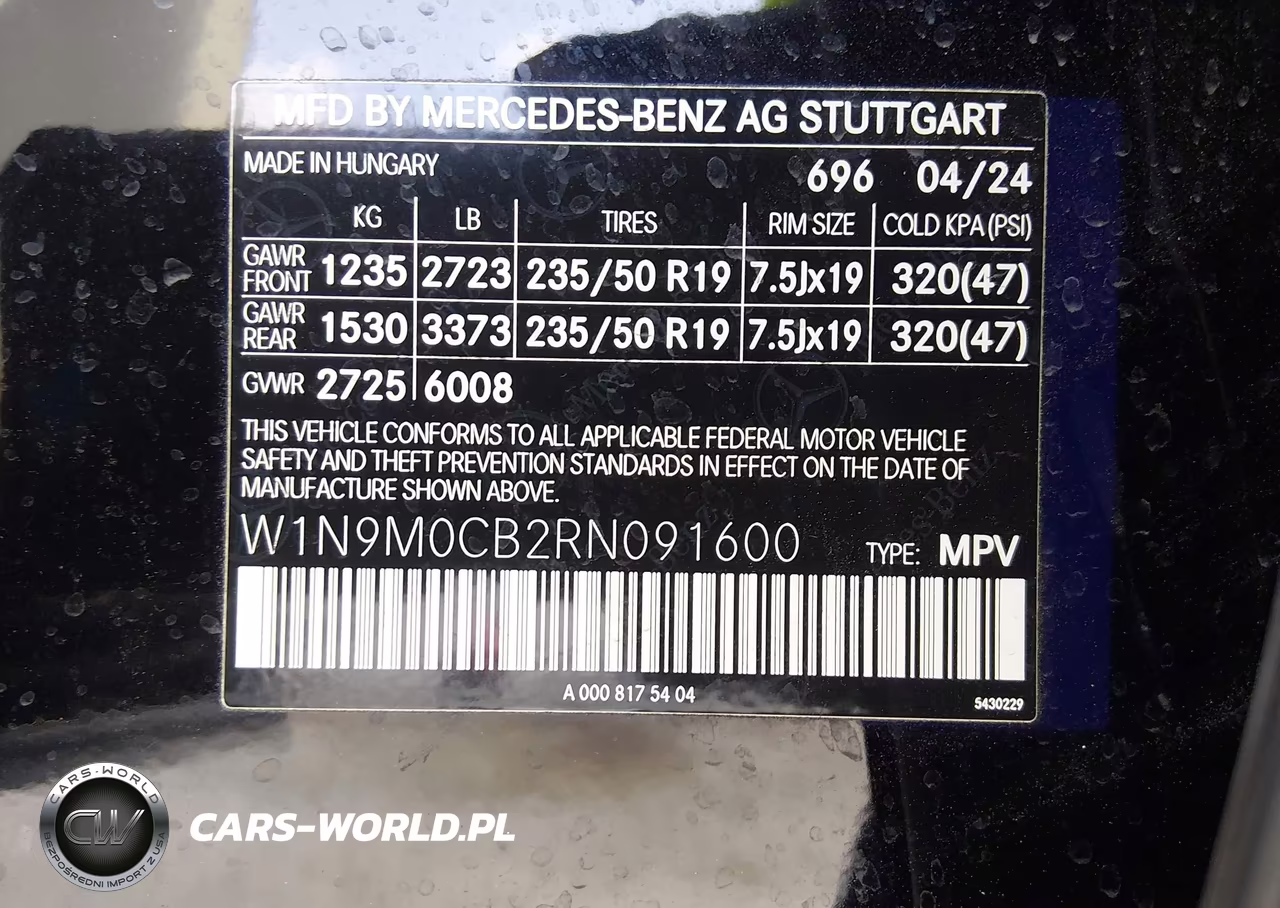 2024 Mercedes-Benz Eqb 250 Suv VIN:W1N9M0CB2RN091600 - 9