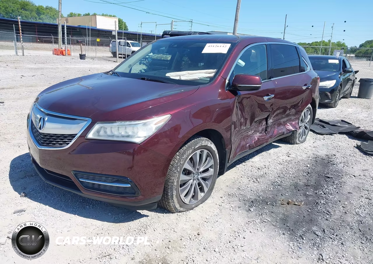 2016 Acura Mdx Technology Acurawatch Plus Packages-Technology Package VIN:5FRYD4H4XGB001382 - 2