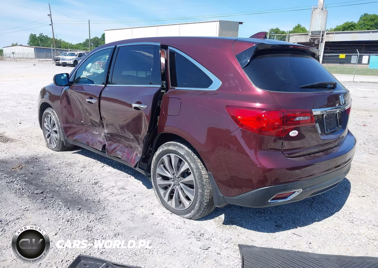 2016 Acura Mdx Technology Acurawatch Plus Packages-Technology Package VIN:5FRYD4H4XGB001382 - 3