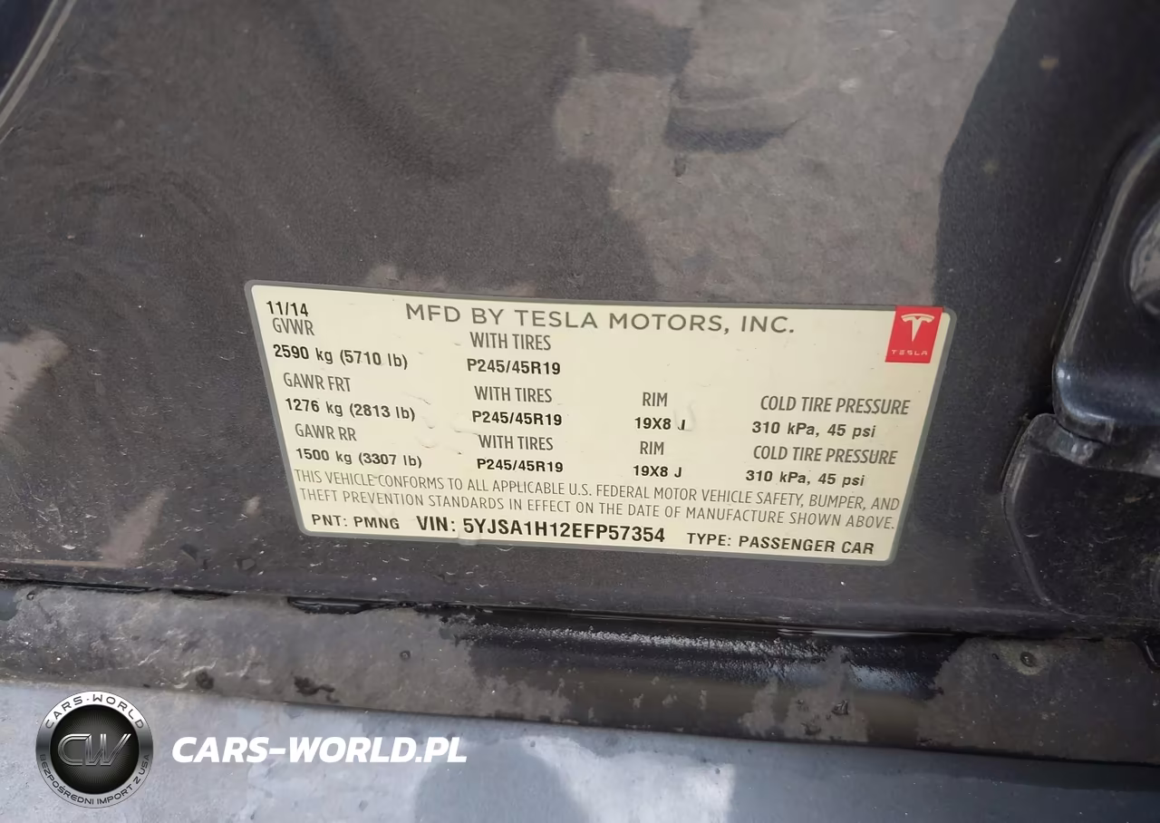 2014 Tesla Model S P85 VIN:5YJSA1H12EFP57354 - 9