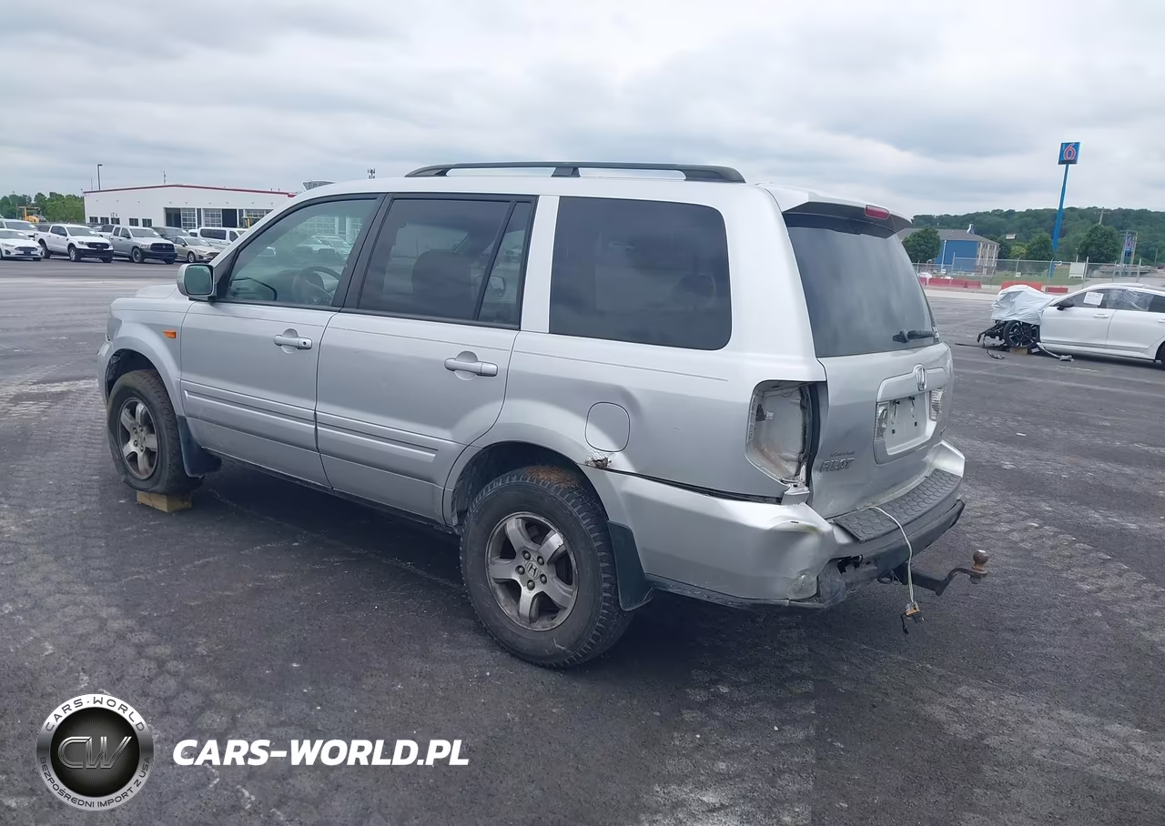2007 Honda Pilot Ex-L VIN:2HKYF18687H515468 - 3