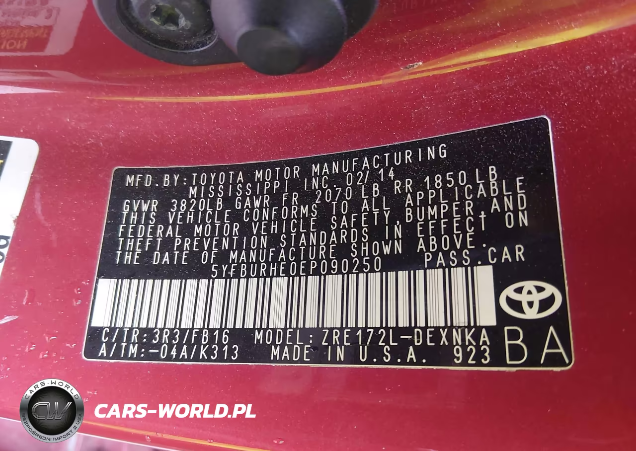 2014 Toyota Corolla Le VIN:5YFBURHE0EP090250 - 9