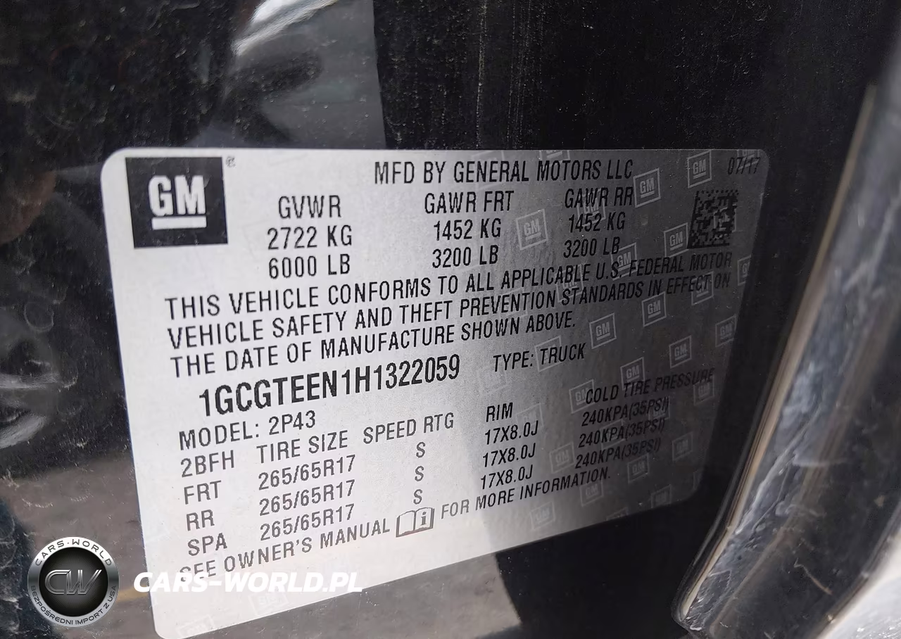 2017 Chevrolet Colorado Zr2 VIN:1GCGTEEN1H1322059 - 9