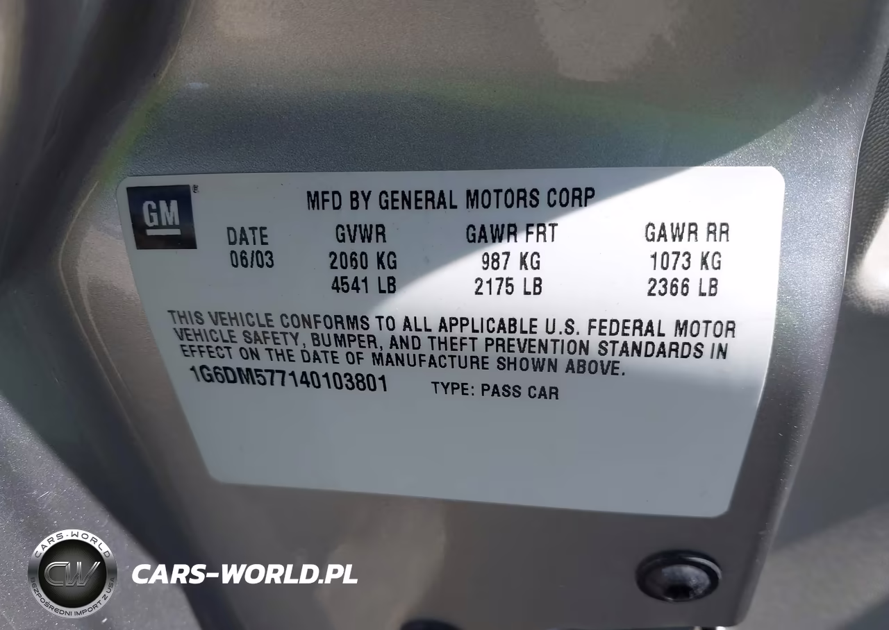 2004 Cadillac Cts Standard VIN:1G6DM577140103801 - 9