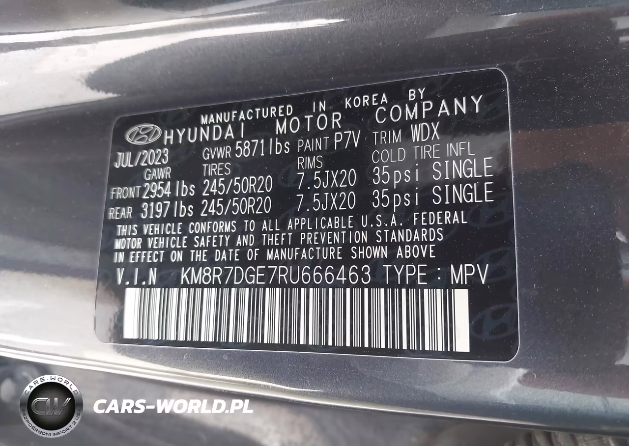 2024 Hyundai Palisade Calligraphy VIN:KM8R7DGE7RU666463 - 9
