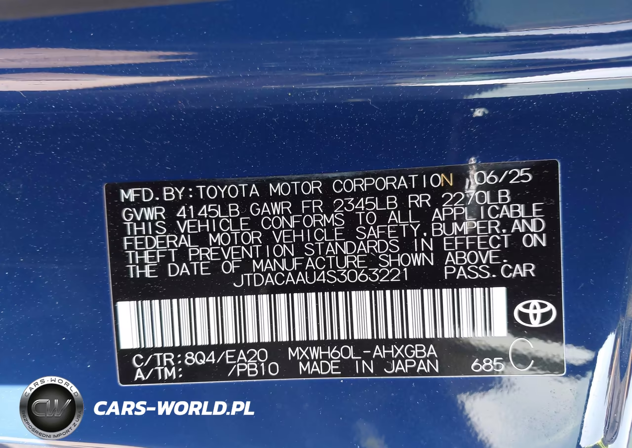 2025 Toyota Prius Xle VIN:JTDACAAU4S3063221 - 9