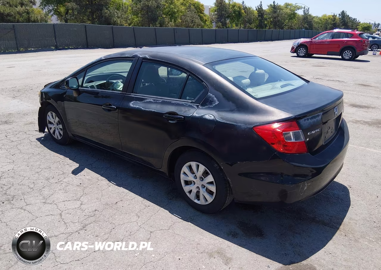 2012 Honda Civic Lx VIN:2HGFB2F53CH599495 - 3