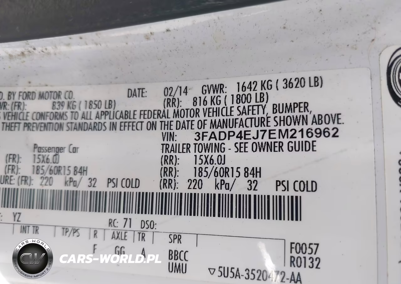 2014 Ford Fiesta Se VIN:3FADP4EJ7EM216962 - 9