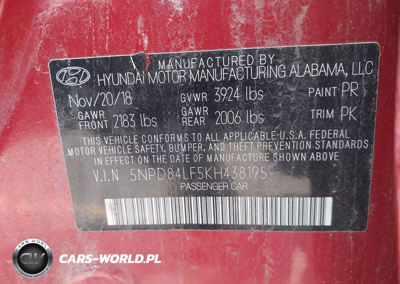 2019 Hyundai Elantra Sel VIN:5NPD84LF5KH438195 - 9