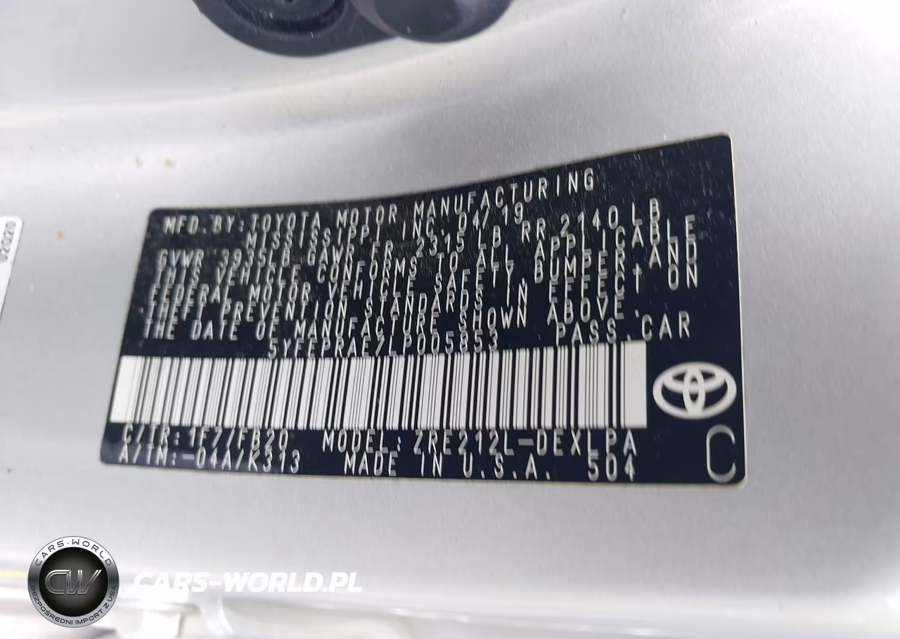 2020 Toyota Corolla Le VIN:5YFEPRAE7LP005853 - 9