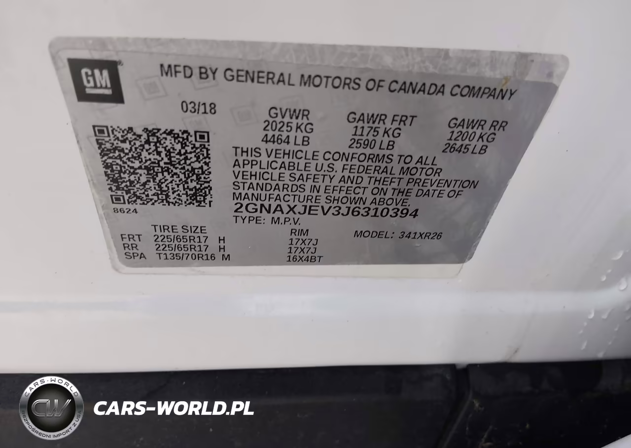 2018 Chevrolet Equinox Lt VIN:2GNAXJEV3J6310394 - 9