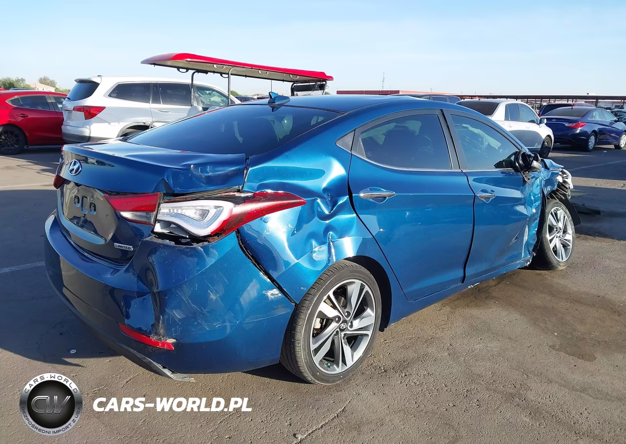 2014 Hyundai Elantra Limited VIN:KMHDH4AE7EU106002 - 4