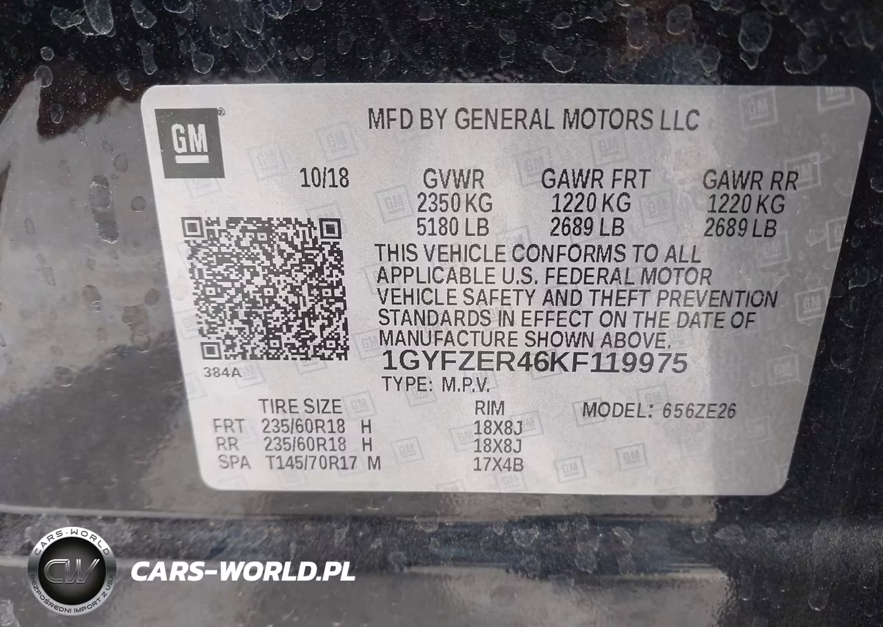 2019 Cadillac Xt4 Sport VIN:1GYFZER46KF119975 - 9