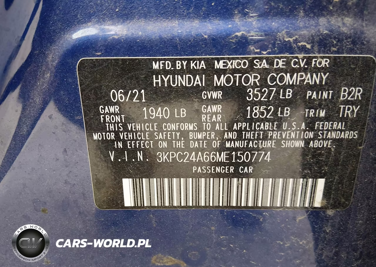 2021 Hyundai Accent Se VIN:3KPC24A66ME150774 - 9