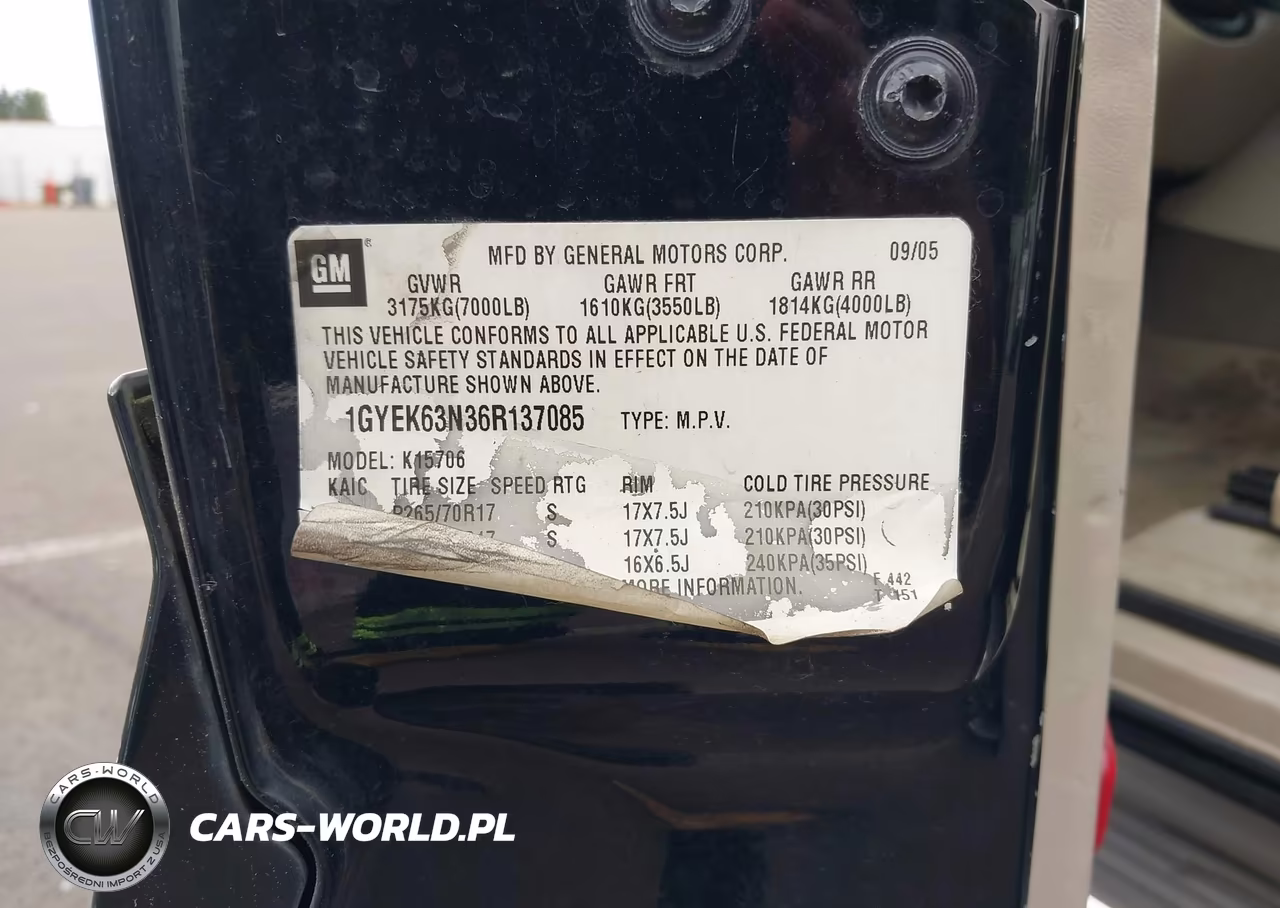 2006 Cadillac Escalade Standard VIN:1GYEK63N36R137085 - 9