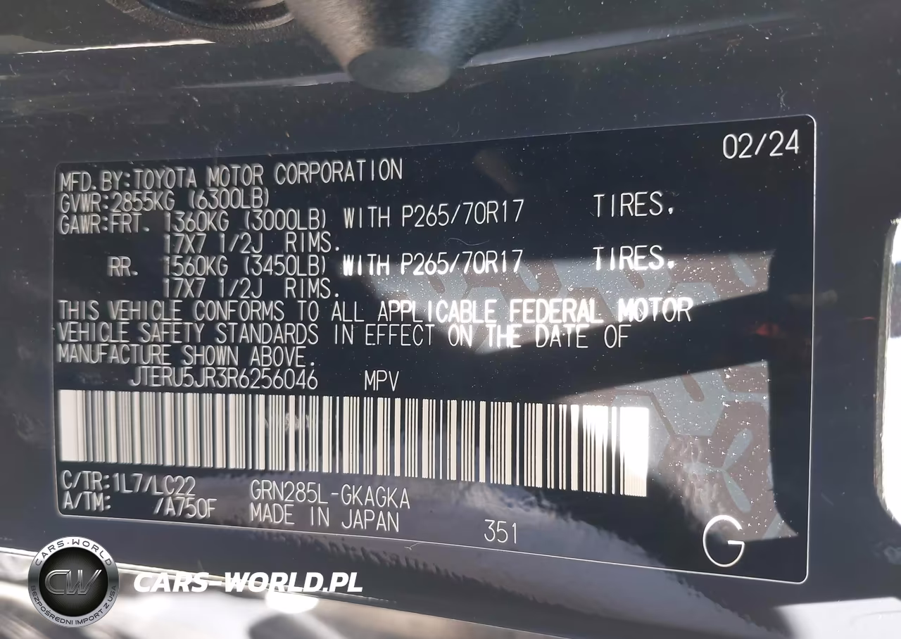 2024 Toyota 4Runner Trd Off Road Premium VIN:JTERU5JR3R6256046 - 9