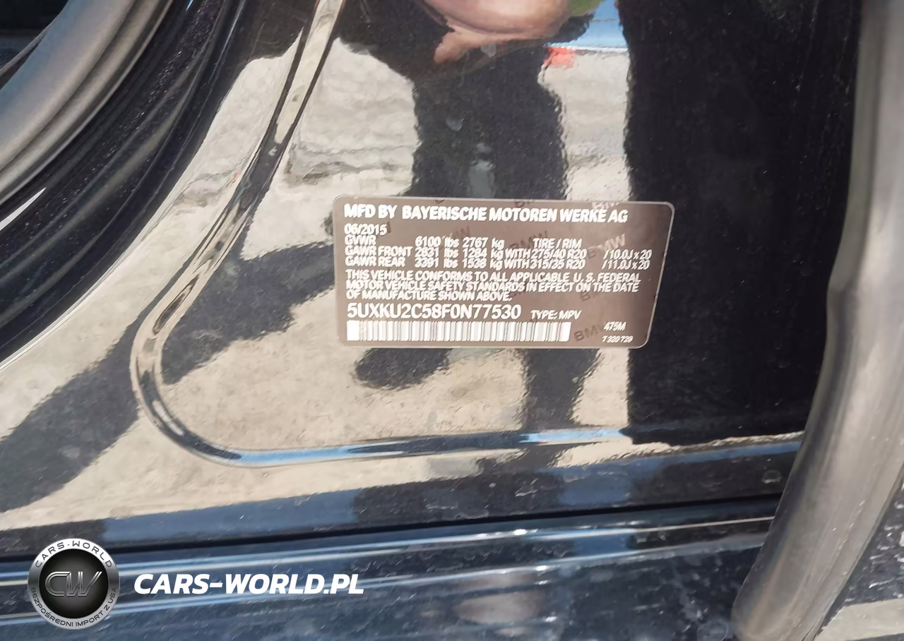 2015 BMW X6 xDrive35I VIN:5UXKU2C58F0N77530 - 9