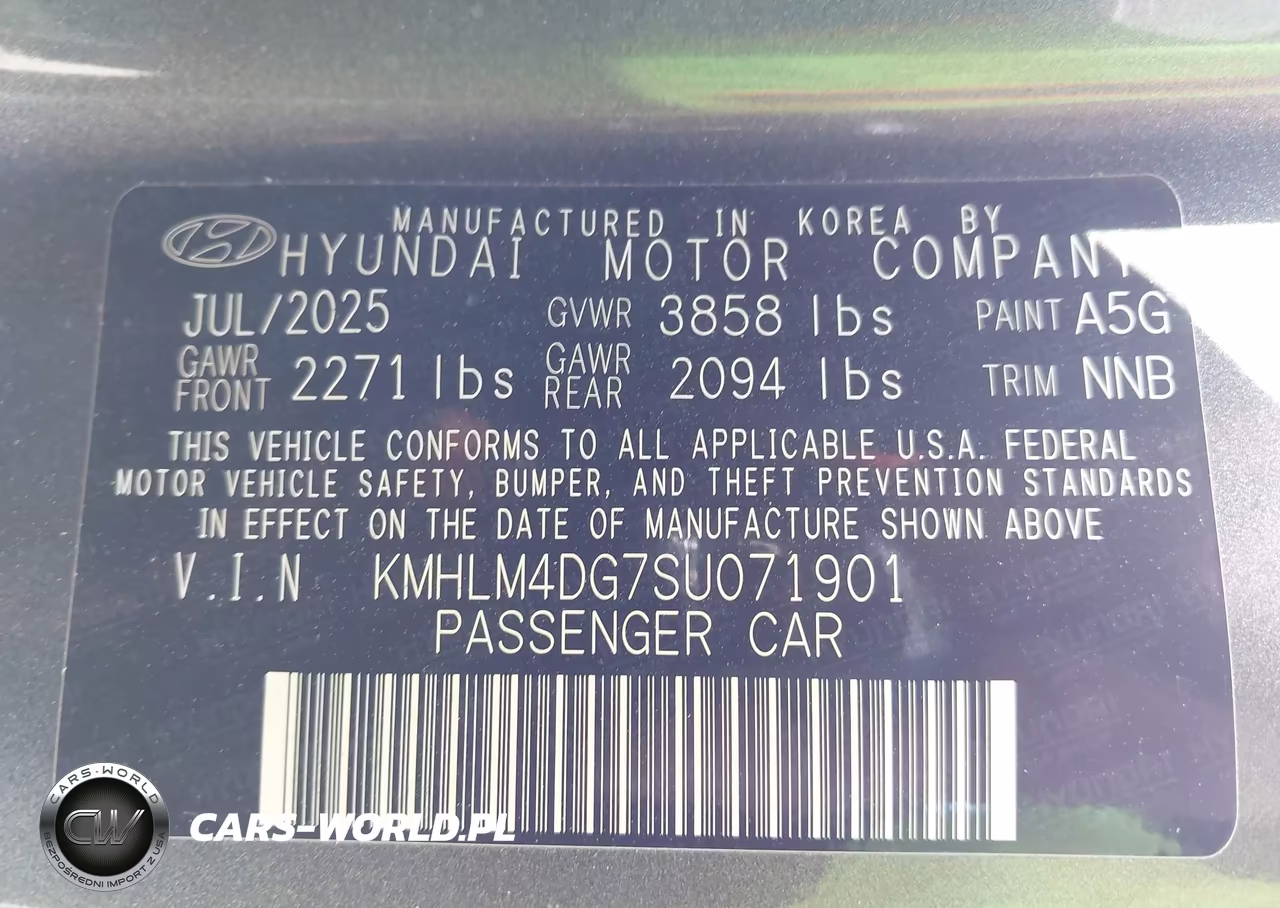 2025 Hyundai Elantra Sel Sport VIN:KMHLM4DG7SU071901 - 9