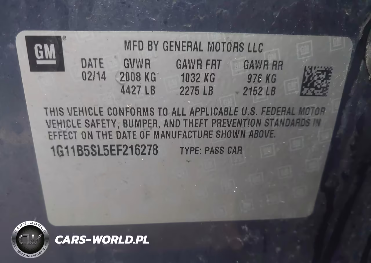 2014 Chevrolet Malibu 1Ls VIN:1G11B5SL5EF216278 - 9