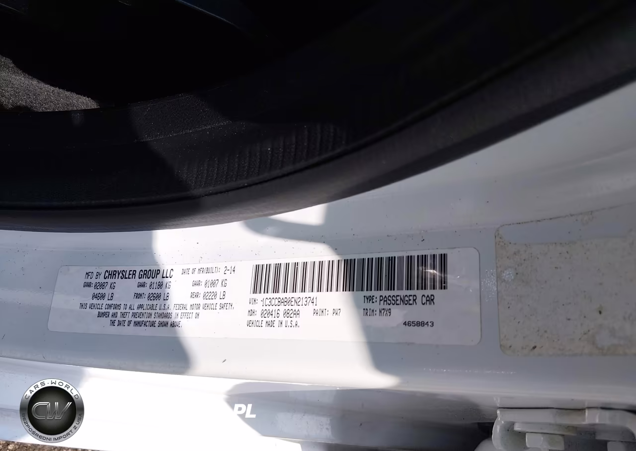 2014 Chrysler 200 Lx VIN:1C3CCBAB0EN213741 - 9