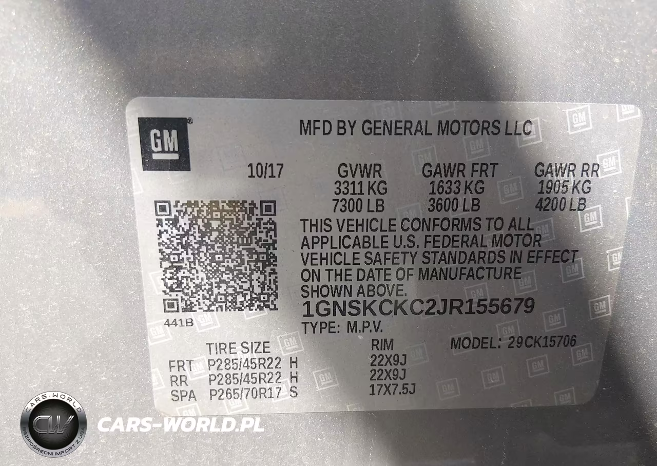 2018 Chevrolet Tahoe Premier VIN:1GNSKCKC2JR155679 - 9