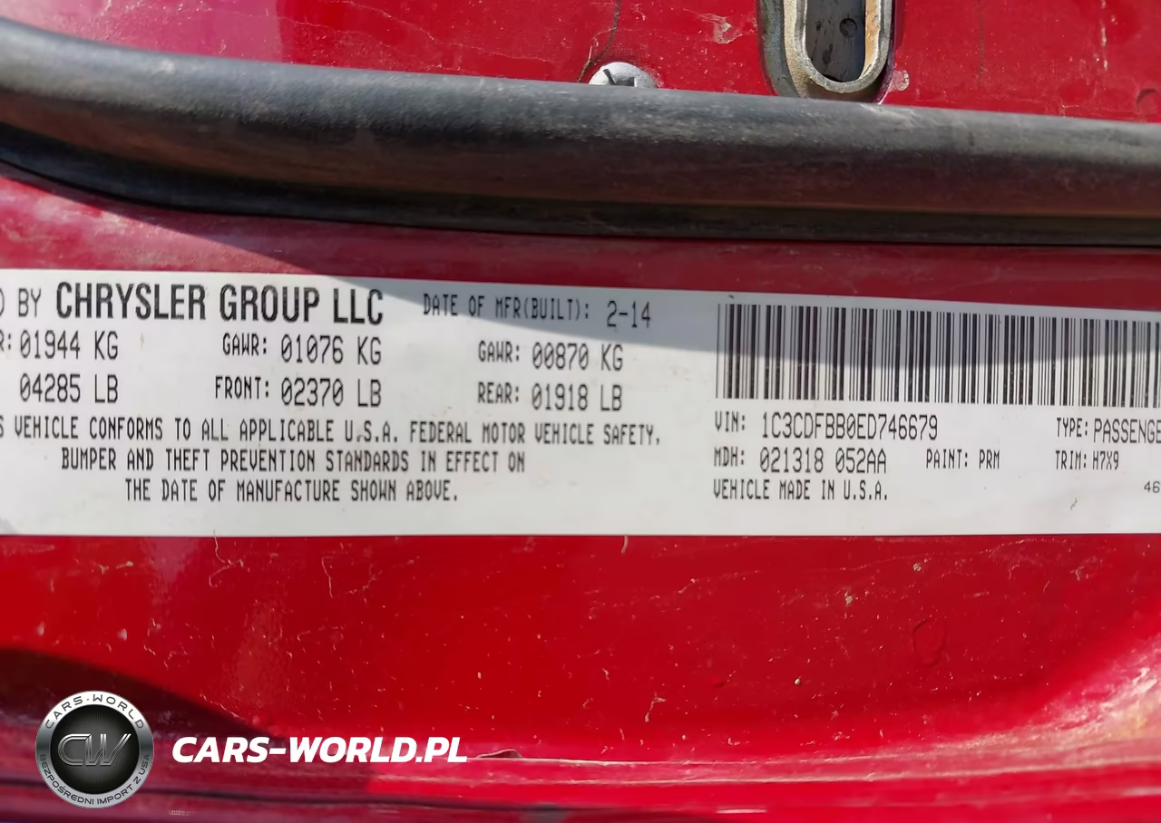 2014 Dodge Dart Sxt VIN:1C3CDFBB0ED746679 - 9