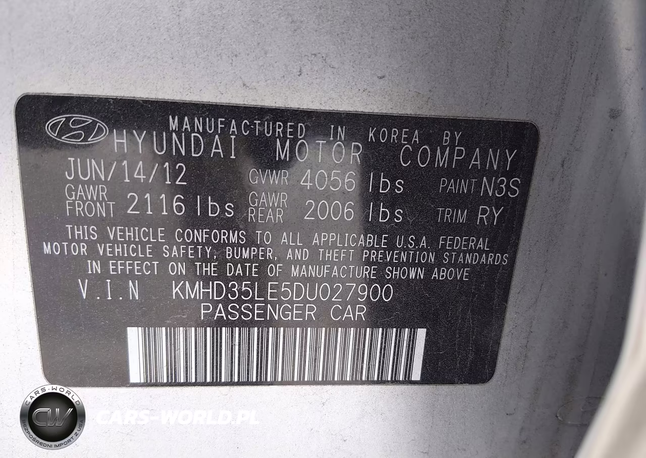 2013 Hyundai Elantra Gt VIN:KMHD35LE5DU027900 - 9
