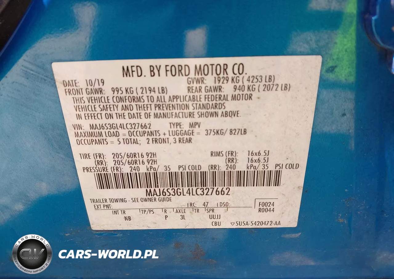 2020 Ford Ecosport Se VIN:MAJ6S3GL4LC327662 - 9
