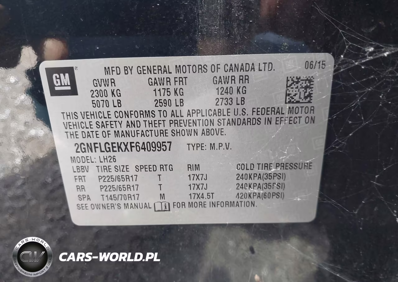 2015 Chevrolet Equinox 2Lt VIN:2GNFLGEKXF6409957 - 9