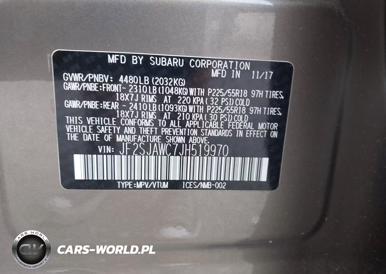 2018 Subaru Forester 2.5I Touring VIN:JF2SJAWC7JH519970 - 9