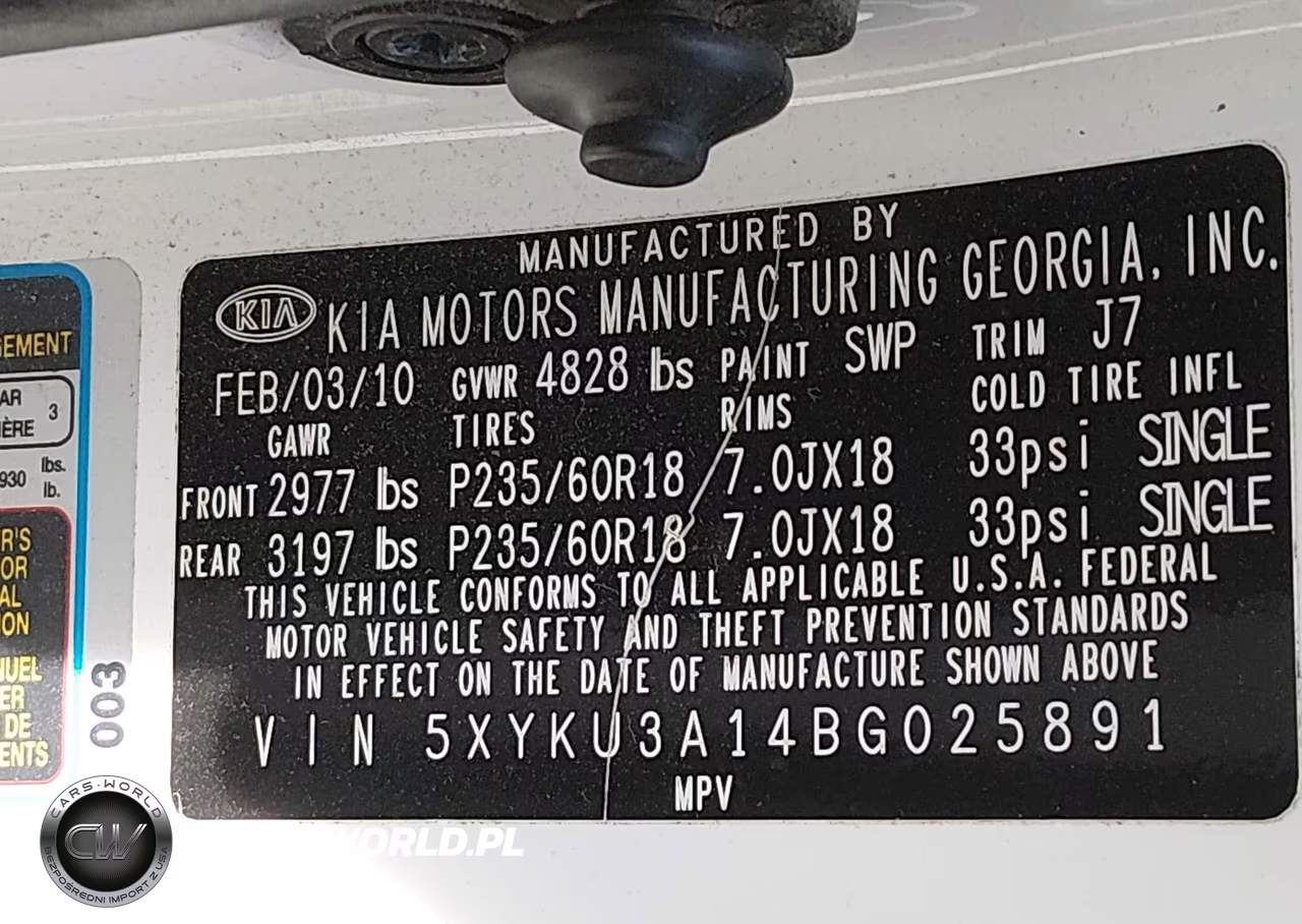 2011 Kia Sorento Ex VIN:5XYKU3A14BG025891 - 9