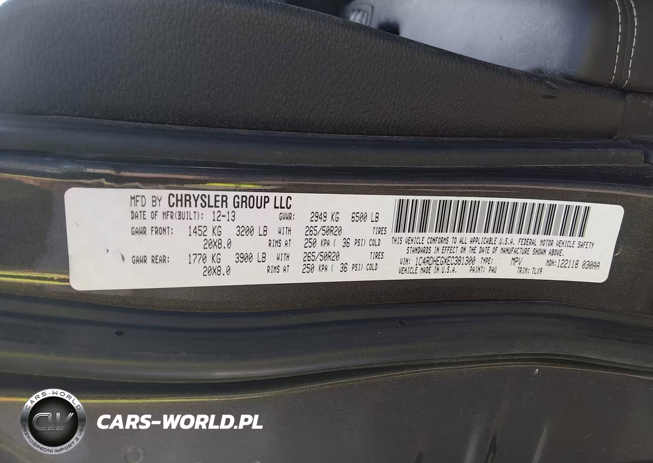 2014 Dodge Durango Citadel VIN:1C4RDHEGXEC381300 - 9