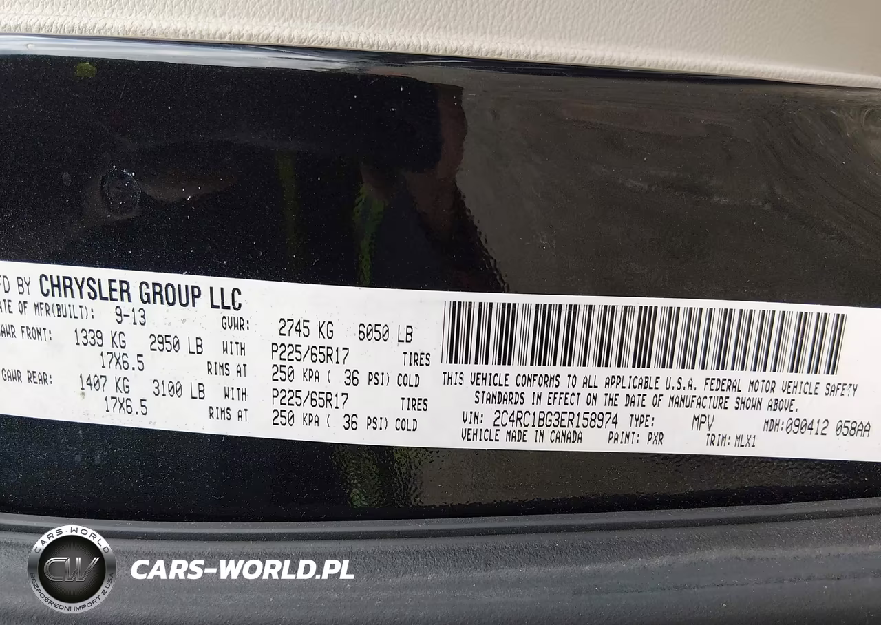2014 Chrysler Town & Country Touring VIN:2C4RC1BG3ER158974 - 9