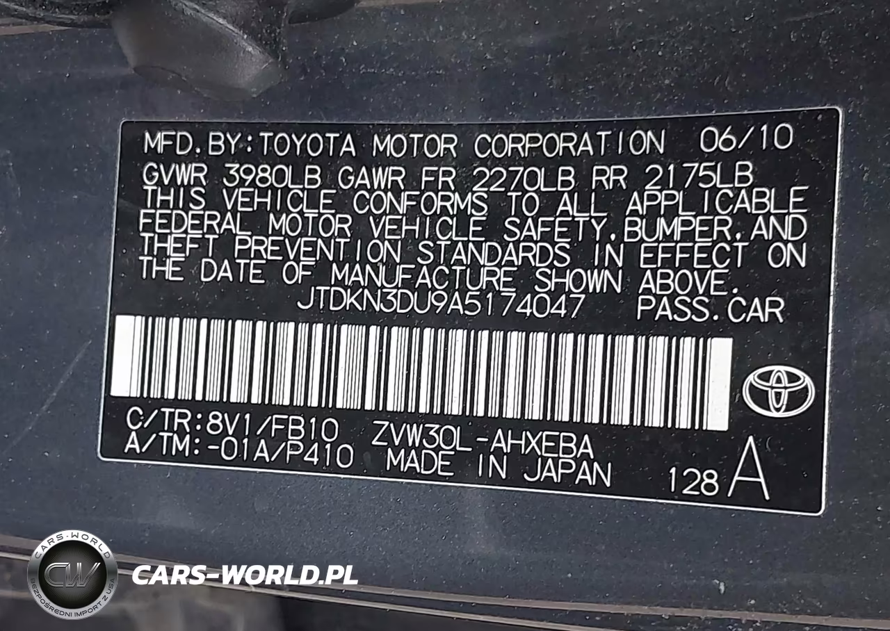 2010 Toyota Prius Iii VIN:JTDKN3DU9A5174047 - 9