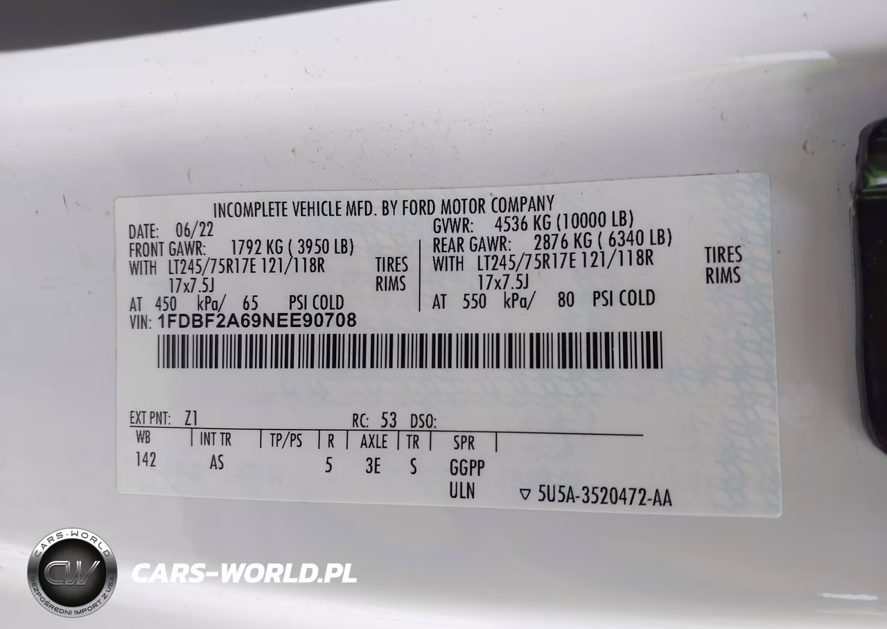 2022 Ford F-250 Xl VIN:1FDBF2A69NEE90708 - 4