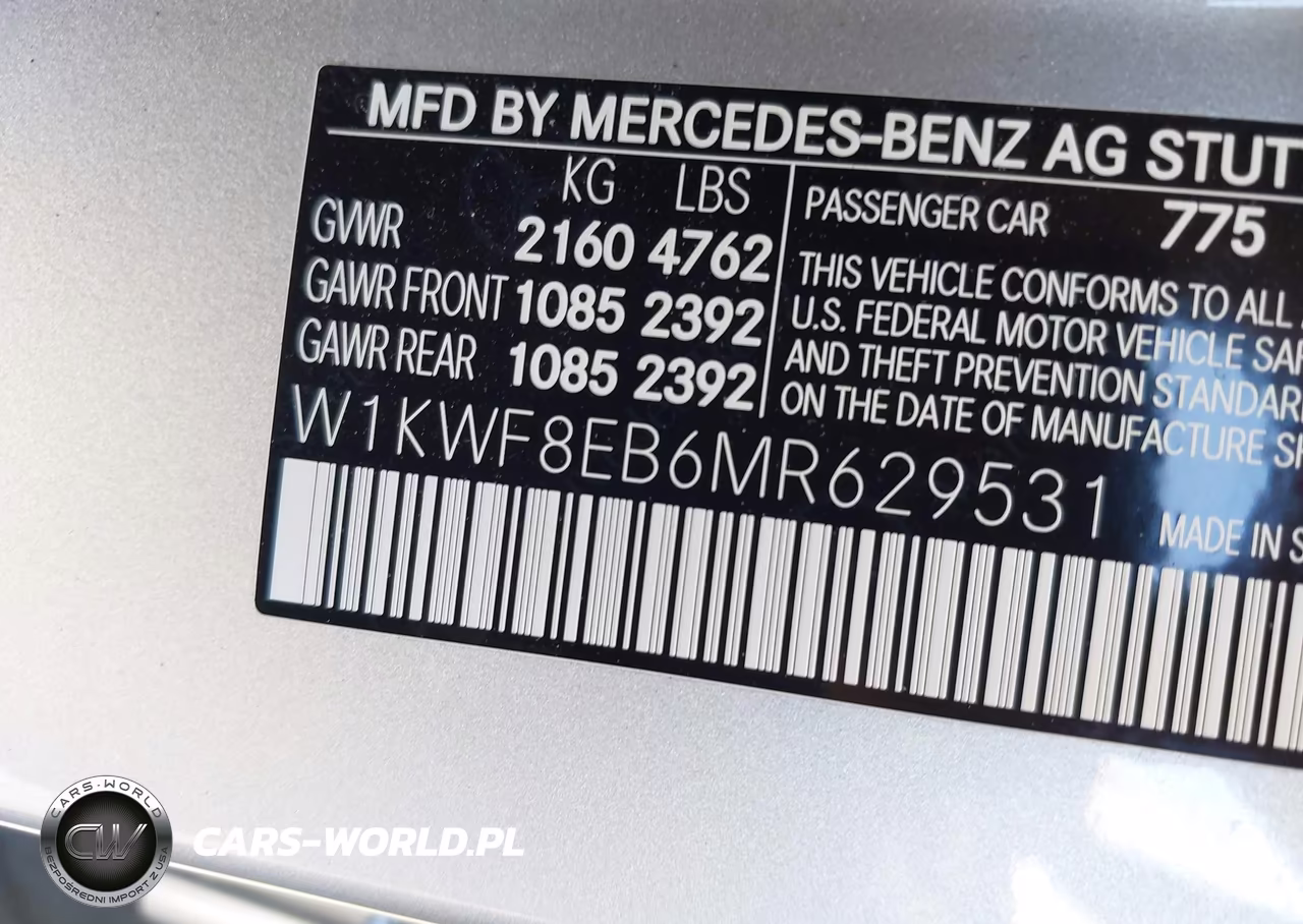 2021 Mercedes-Benz C 300 4Matic VIN:W1KWF8EB6MR629531 - 9