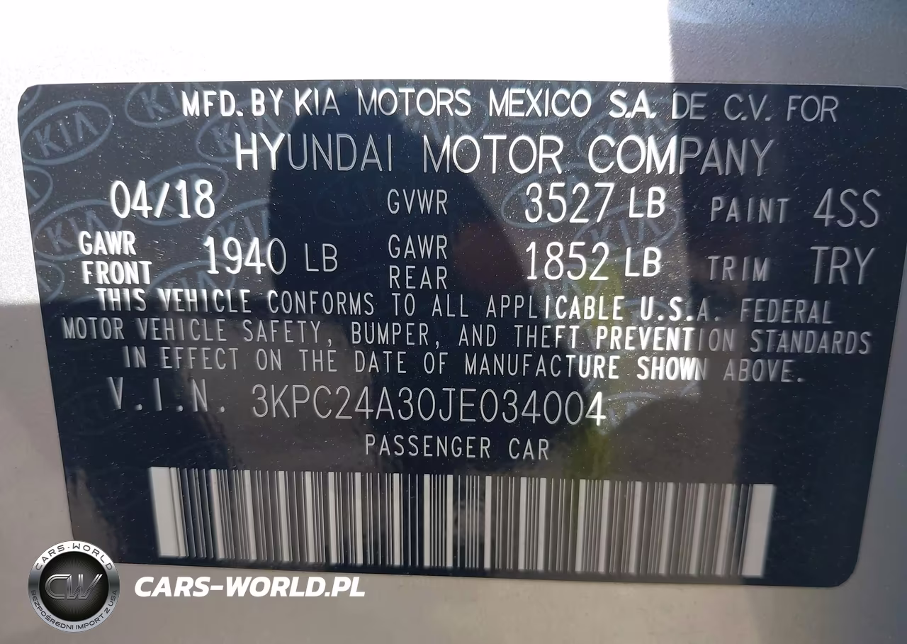 2018 Hyundai Accent Se VIN:3KPC24A30JE034004 - 9