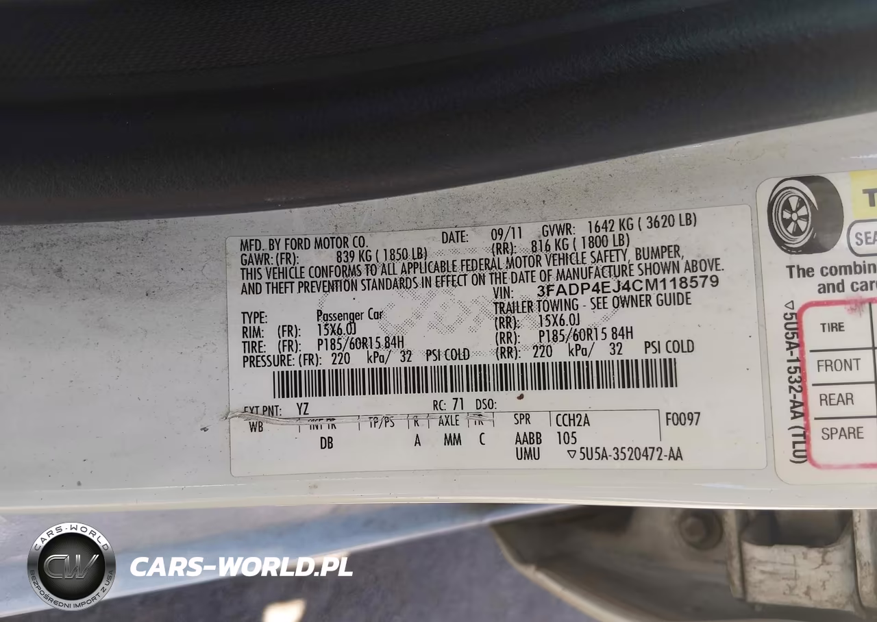 2012 Ford Fiesta Se VIN:3FADP4EJ4CM118579 - 9