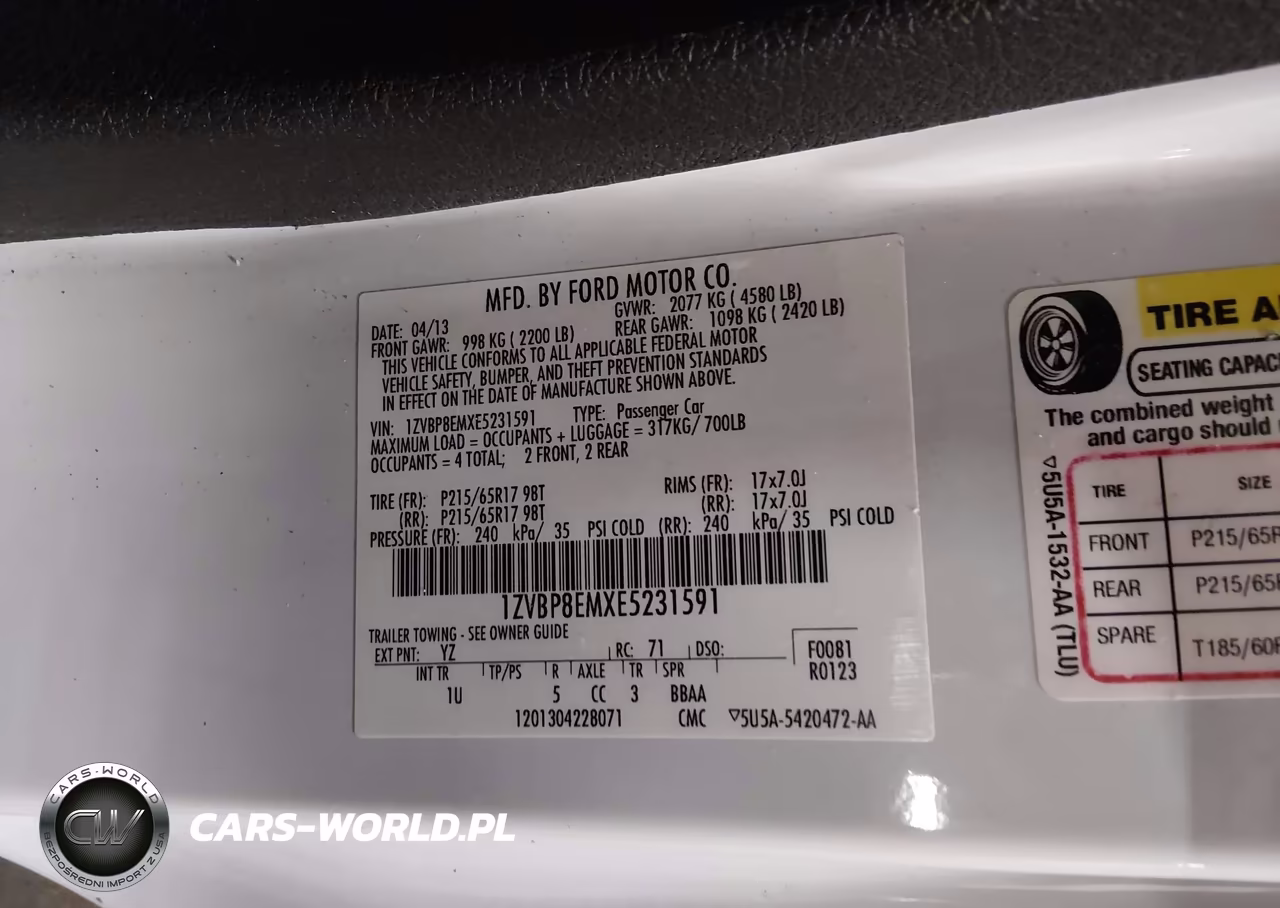 2014 Ford Mustang V6 VIN:1ZVBP8EMXE5231591 - 9