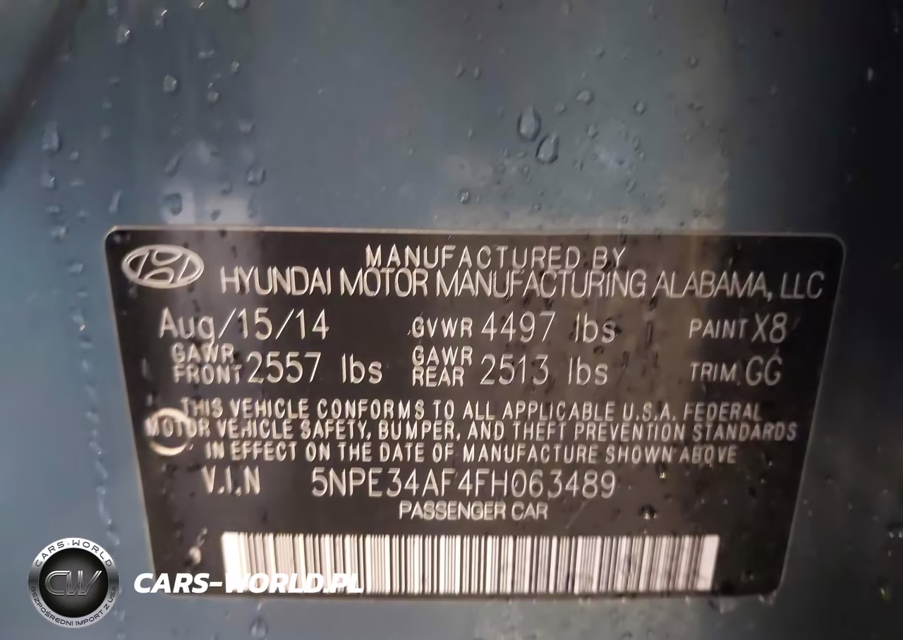 2015 Hyundai Sonata Sport VIN:5NPE34AF4FH063489 - 9
