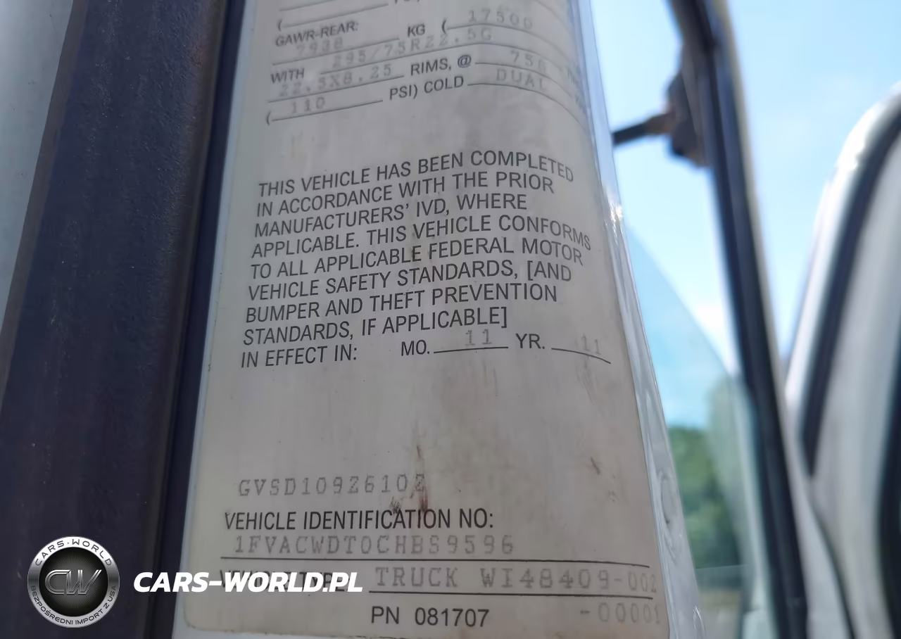 2012 Freightliner M2 106 Medium Duty VIN:1FVACWDT0CHBS9596 - 8