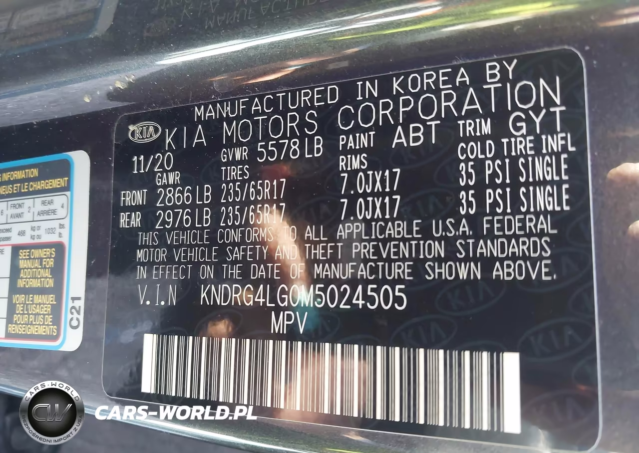 2021 Kia Sorento Hybrid S VIN:KNDRG4LG0M5024505 - 9