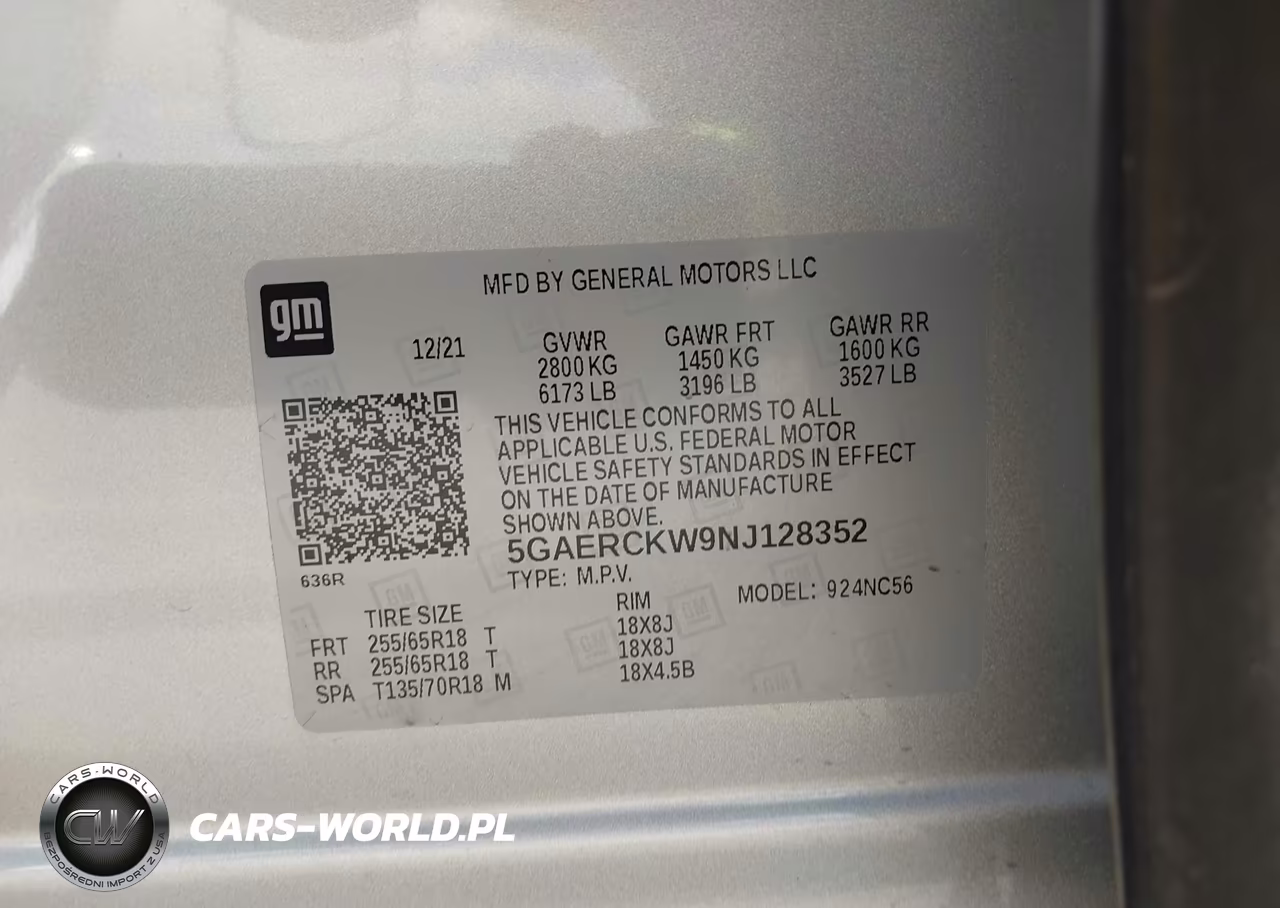 2022 Buick Enclave Fwd Premium VIN:5GAERCKW9NJ128352 - 9