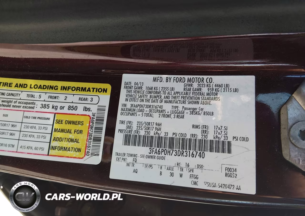 2013 Ford Fusion Se VIN:3FA6P0H73DR316740 - 9