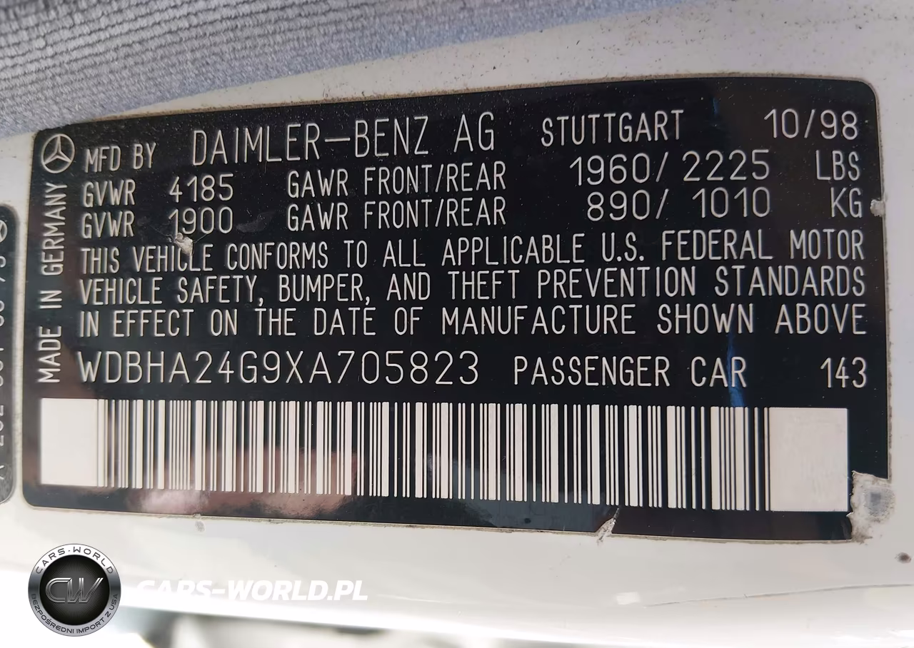 1999 Mercedes-Benz C 230 Kompressor VIN:WDBHA24G9XA705823 - 9