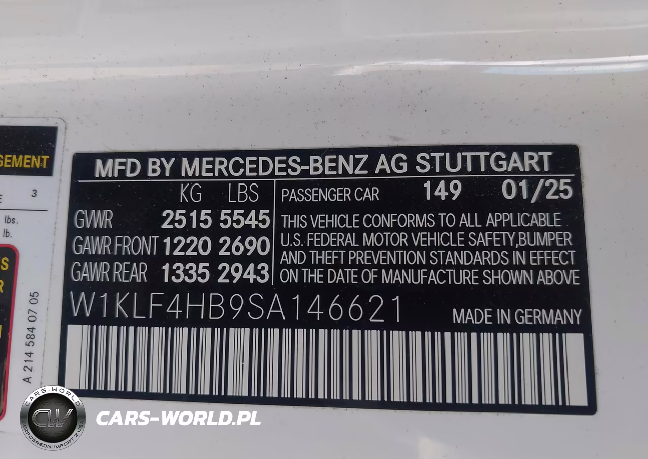2025 Mercedes-Benz E 350 VIN:W1KLF4HB9SA146621 - 9