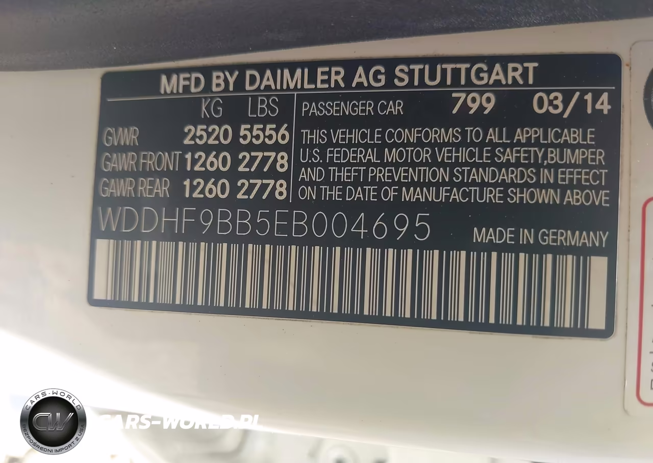 2014 Mercedes-Benz E 550 4Matic VIN:WDDHF9BB5EB004695 - 9
